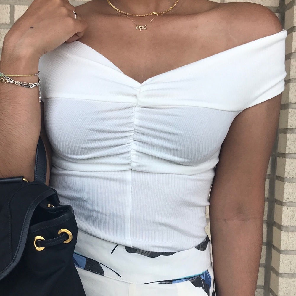 Reformation off shoulder top